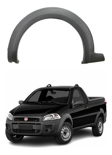 Moldura Paralama Fiat Strada Working 2014 A 2019 Esquerdo Original Usado