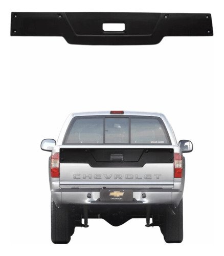 Moldura Tampa Traseira Gm S10 2009 2010 2011 Preta  Novo