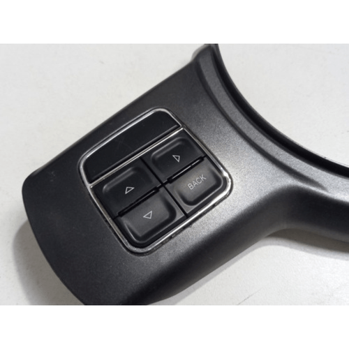 Moldura Volante Com Botão Fiat Uno 2016 Cinza Escuro 4009868 Original Usado