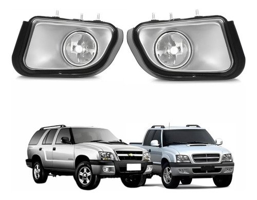 Par Farol Auxiliar De Milha Gm S10 Blazer 2001 Até 2009 Original Usado
