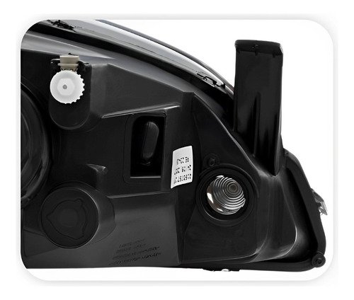 Par Farol Gm Celta Prisma 2012 2013 2014 Mascara Negra  Novo