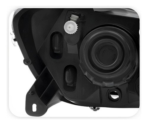 Par Farol Gm Celta Prisma 2012 2013 2014 Mascara Negra  Novo