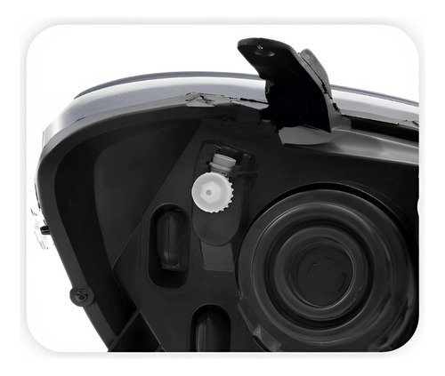 Par Farol Gm Celta Prisma 2012 2013 2014 Mascara Negra  Novo