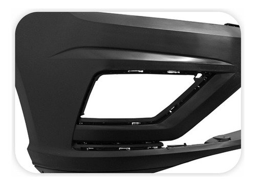 Parachoque Diant Vw Gol Voyage G8 Preto Liso Com Furo Milha