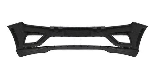 Parachoque Diant Vw Gol Voyage G8 Preto Liso Com Furo Milha