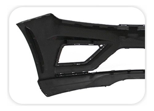 Parachoque Diant Vw Gol Voyage G8 Preto Liso Com Furo Milha
