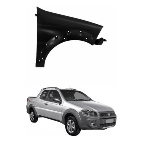 Paralama Fiat Strada Working 2014 2015 16 17 18 2019 Direito
