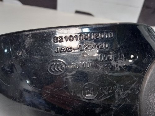Retrovisor Elétrico Jac J3 Lado Esquerdo 2016 L22020 Original Usado