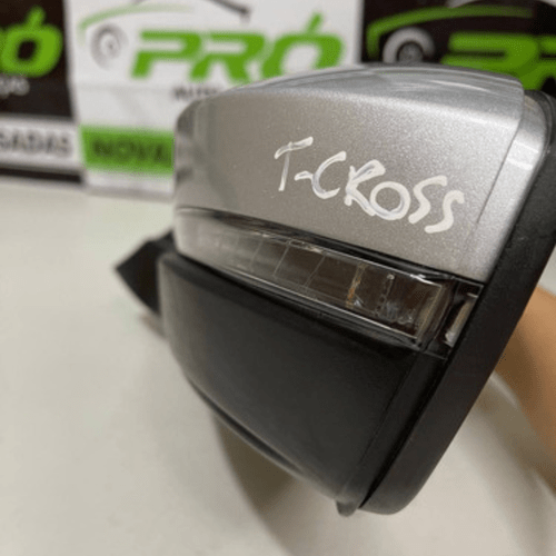 Retrovisor Eletrico Vw T-cross 2019 A 2022 Esquerdo C/ Pisca Original Usado