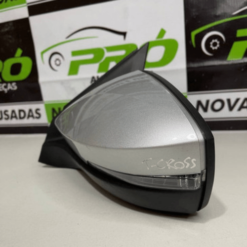 Retrovisor Eletrico Vw T-cross 2019 A 2022 Esquerdo C/ Pisca Original Usado