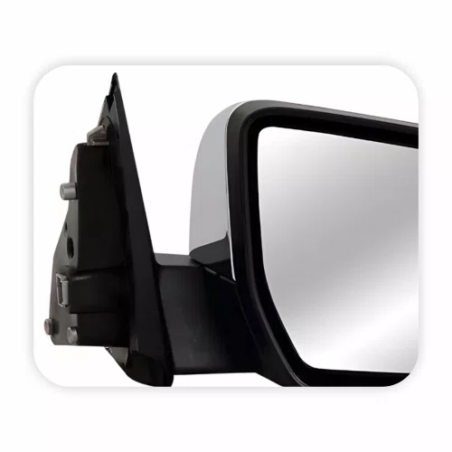 Retrovisor Ford Ranger 2012 Até 2017 Elétrico Cromado Com Pisca Foldway Luz de Solo Lado Direito Passageiro
