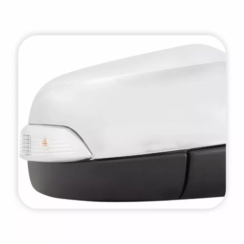 Retrovisor Ford Ranger 2012 Até 2017 Elétrico Cromado Com Pisca Foldway Luz de Solo Lado Direito Passageiro