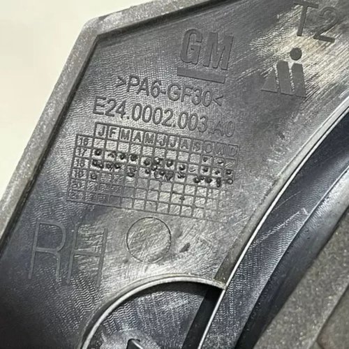 Retrovisor Manual Direito Gm Onix 2012 2013 2014 2015 2016 Original Usado