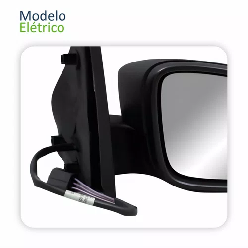 Retrovisor Vw Saveiro G5 2008 2009 2010 2011 2012 Elétrico Capa Lisa Direito