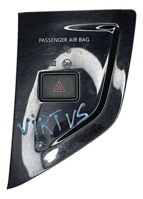 Botão Pisca Alerta Volkswagen Virtus Polo 2018 2019 2020 Original Usado