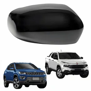 Capa Retrovisor Fiat Toro Jeep Compass 2017 2018 2019 2020 2021 2022 2023 2024 Original