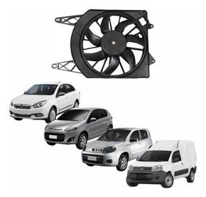 Eletroventilador Com Defletor Fiorino Gran Siena Uno Vivace  Novo