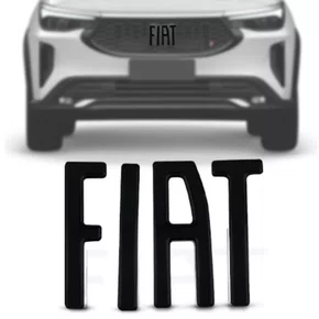 Emblema Grade Dianteira Fiat Pulse Fastback 2022 2023 2024 Black Piano Novo