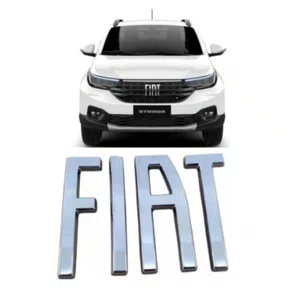 Emblema Grade Dianteira Fiat Strada 2020 2021 2022 2023 2024 Cromado Produto Original Novo Emblema Grade Dianteira Fiat Strada 2020 2021 2022 2023 2024 Cromado Produto Original Novo