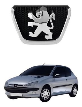 Emblema Grade Peugeot 206 1999 Até 2008 Novo