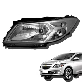 Farol Esquerdo Cromado GM Onix Prisma 2012 2013 2014 2015 2016 Novo