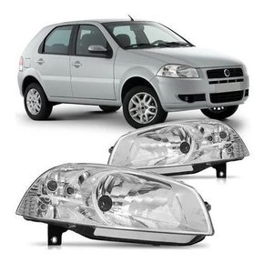 Farol Fiat Palio 2008 A 2012 Bbb Reto Cromado Direito Novo