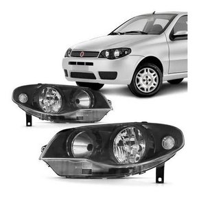 Farol Fiat Palio Sapao 2004 A 2007 Todo Negro Direito Novo