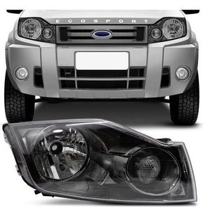 Farol Ford Ecosport 2008 A 2012 Mascara Negra Direito  Novo