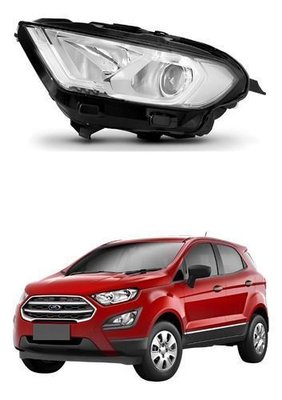 Farol Ford Ecosport 2018 2019 2020 2021 Cromado Esquerdo  Novo