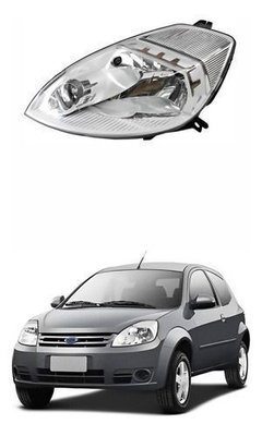 Farol Ford Ka 2008 Até 2014 Máscara Cromada Lado Esquerdo Produto Original Novo Farol Ford Ka 2008 Até 2014 Máscara Cromada Lado Esquerdo Produto Original Novo