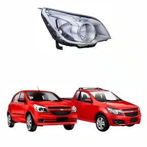 Farol Gm Agile Montana 2009 2010 2011 2012 2013 Cromado Lado Direito Passageiro  Novo