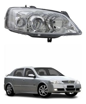 Farol Gm Astra 2003 Até 2012 Duplo Máscara Cromada Direito  Novo