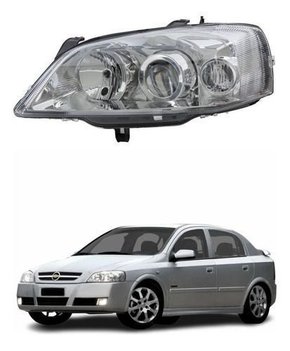 Farol Gm Astra 2003 Até 2012 Duplo Máscara Cromada Esquerdo  Novo