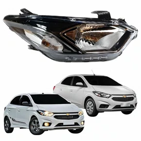 Farol GM Onix Prisma 2017 2018 2019 Com Led Lado Direito  Novo