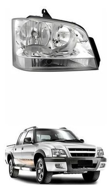 Farol Gm S10 2001 A 2011 Masc Cromada Pisca Cristal Direito Novo