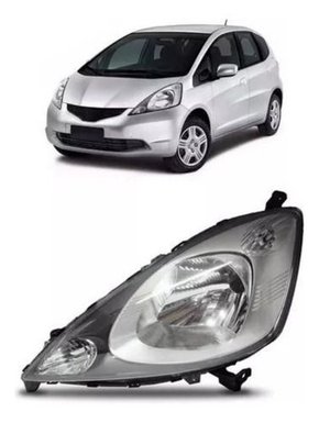 Farol Honda Fit 2009 2010 2011 Cromado Esquerdo  Novo