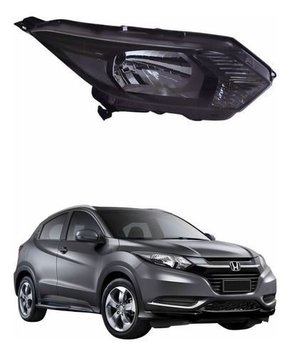 Farol Honda Hrv 2016 2017 2018 Mascara Negra Lado Direito  Novo