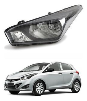 Farol Hyundai Hb20 2012 A 2019 Mascara Negra Esquerdo  Novo