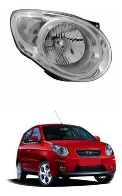 Farol Kia Picanto 2009 2010 2011 Mascara Cromada Direito  Novo