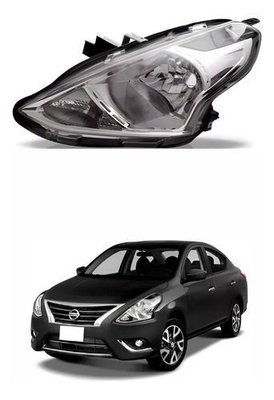 Farol Nissan Versa 2015 A 2020 Mascara Cromada Lado Esquerdo Novo