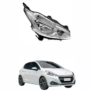 Farol Peugeot 208 2012 2013 2014 2015 2016 Cromado Sem Led Direito Novo