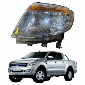 Farol Principal Ford Ranger 2012 Até 2016 Máscara Cromada Lado Esquerdo Motorista  Novo