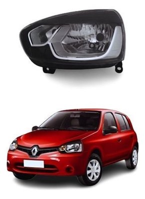 Farol Renault Clio 2013 2014 2015 2016 Esquerdo Motorista  Novo