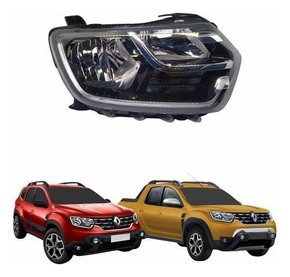 Farol Renault Duster Oroch 2021 Até 2024 Com Led Direito  Novo