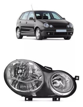 Farol Vw Polo 2002 2003 2004 2005 2006 Duplo Direito  Novo