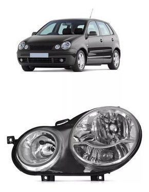 Farol Vw Polo 2002 2003 2004 2005 2006 Duplo Esquerdo  Novo