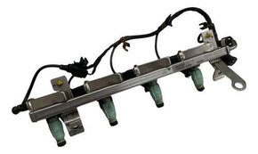 Flauta Com Bico Injetor Ford New Fiesta 1.6 2013 A 2019 Original Usado