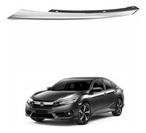 Friso Farol Honda Civic 2017 Até 2021 Cromado Esquerdo Novo