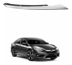 Friso Farol Honda Civic 2017 Até 2021 Cromado Preto Direito Novo