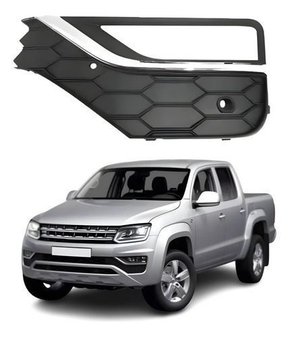 Grade Milha Amarok 2017 A 2021 Com Furo E Friso Esquerdo Novo